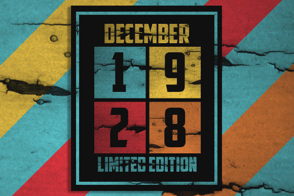 Retro December 1928 Limited Edition